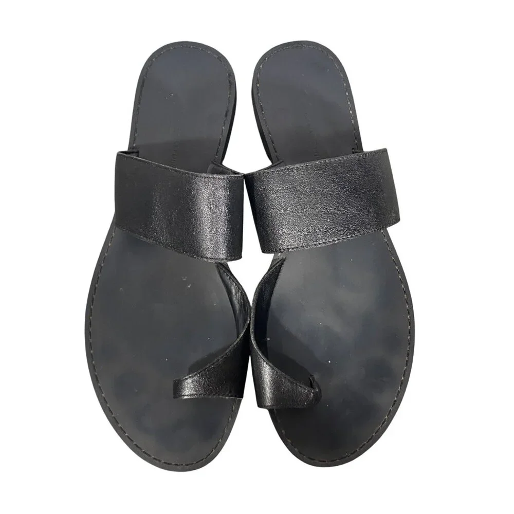 Banana Republic Elegant Black Slide Sandals - Picture 2 of 11